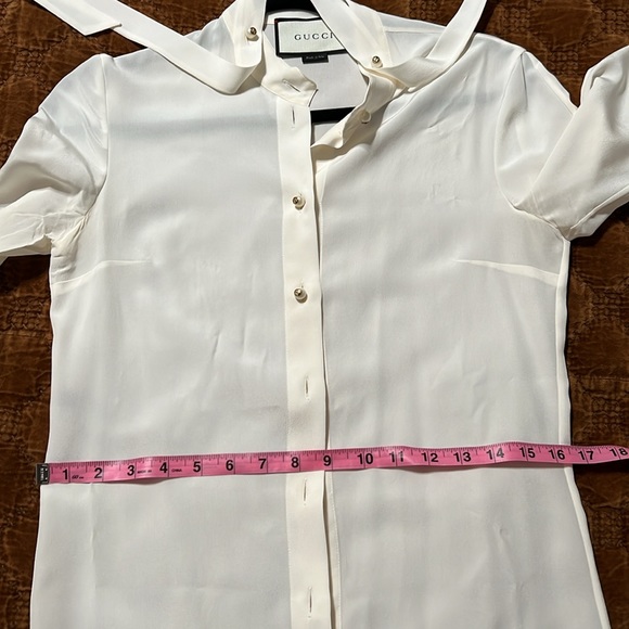 GUCCI Ivory Silk Blouse 36 NWOT - Picture 11 of 11